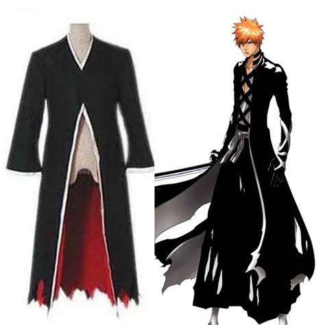 Anime Bleach Cosplay Ichigo Kurosaki Bankai Costume Man Fancy Cosplay