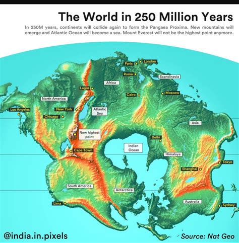 The World In 250 Million Years By Indiainpixels Maps On The Web