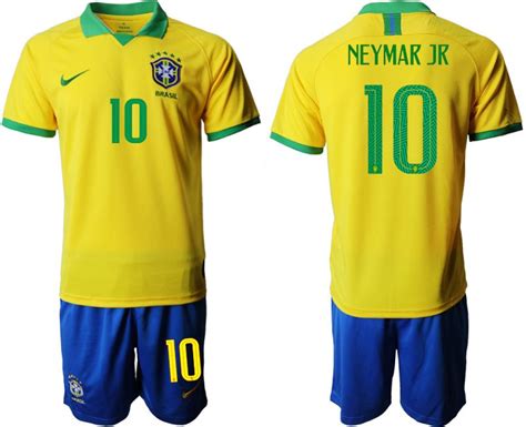 Ecseller Official Mens 19 20 Soccer Brazil National Team 10 Neymar Jr