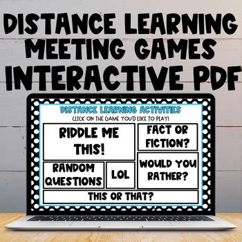 Why virtual team building matters. Distance Learning Team Building Games Interactive PDF for ...