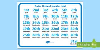 Check spelling or type a new query. Dates Ordinal Number Activity Mat - Ordinal Number Mat (1 -31)