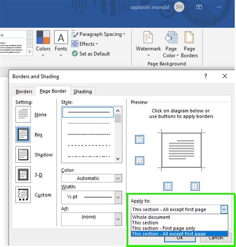 How To Add A Page Border In Microsoft Word Geeksforgeeks
