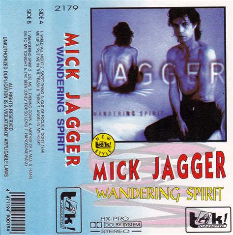 Mick Jagger Wandering Spirit 1993 Cassette Discogs