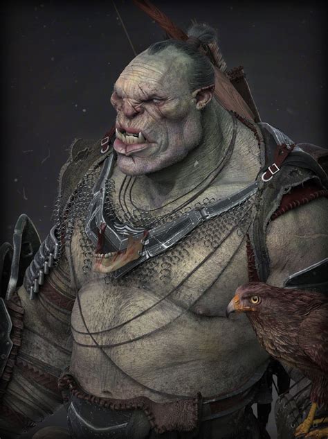 Orc Hunter By Johnnewell Fantasy 3d Cgsociety Character Design Sketches Character Art