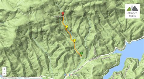 Angel Falls Trail Hiking Lake Rabun Beach To Double Waterfalls