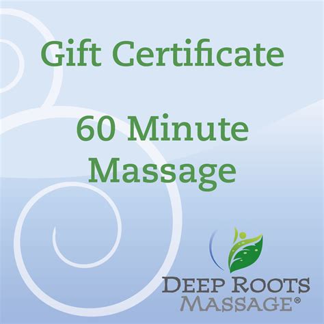 60 Minute Massage Deep Roots Massage