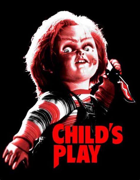 Childs Play Chucky On A Black Shirt