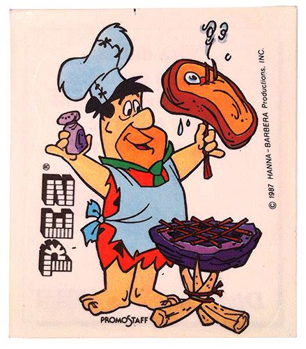 Momopez Stickers Flintstones Spanish Fred T Bone Steak Pez