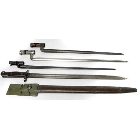 Three Socket Bayonets And One British Enfield Bayonet Cowans Auction