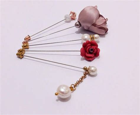 Hijab Pin Set For Delicate Fabricshandcrafted By Etsy Hijab Pins