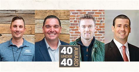 40 Under 40 Awards Wieners Williams Wilson And Zea The Waterways