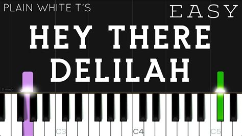 Plain White Ts Hey There Delilah Easy Piano Tutorial Acordes