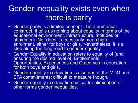 Ppt Gender Equality In Education The Role Of Schools