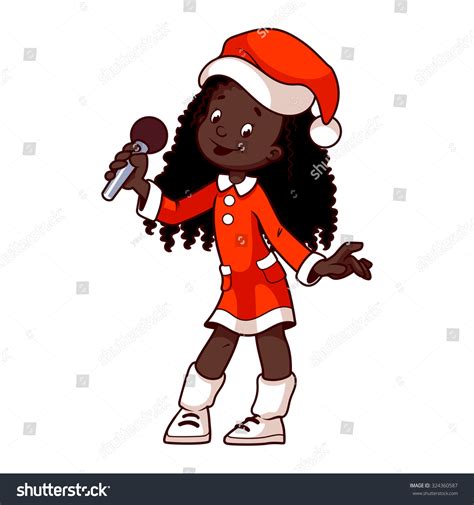 Welcome to afrosvg shop, check out or buy my unique and original svg files plus free svg files instant download for craft projects. African American Girl In Christmas Dress Singing With ...