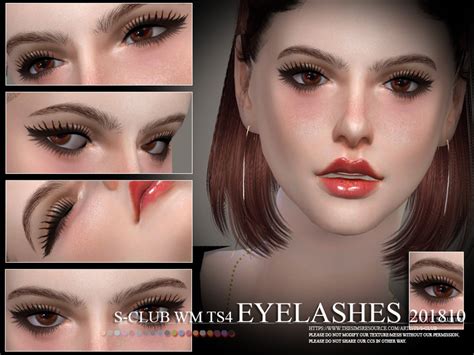 S Club Wm Eyelashes 2018 The Sims 4 Sims4 Clove Share