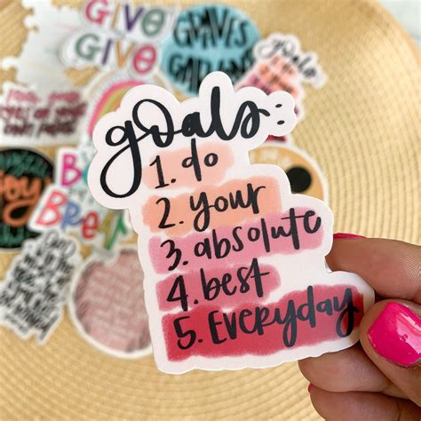 Do Your Absolute Best Everyday Sticker Motivation Sticker Do Etsy