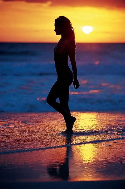 Genevieve Michelle A K A Genevieve Gurchak Silhouette Photography Sunset Girl Sunset