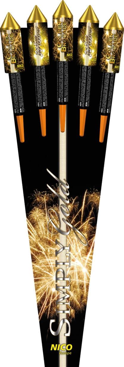 Raketen Simply Gold 5er Rak Btl Feuerwerksverkauf Berlin