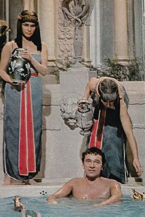 Antonys Bathbantering With Handmaidens Cléopâtre Actrice Un Bain