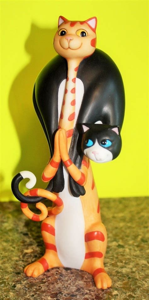 Cool Cats Figurine By Toni Goffe The Fur Wrap Cool Cats Cats And
