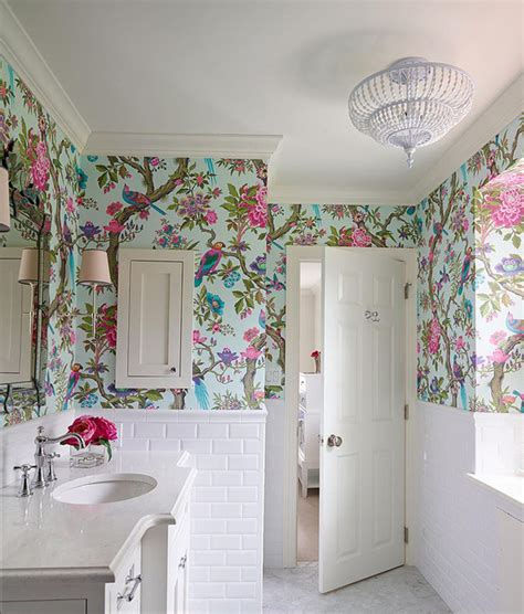 20 Designs Of Stylish Bathroom Wallpapers Home Design Lover