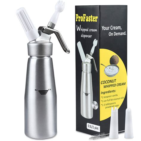 Buy Profaster Whipped Cream Dispenser 1 Pint Professional Whip Cream