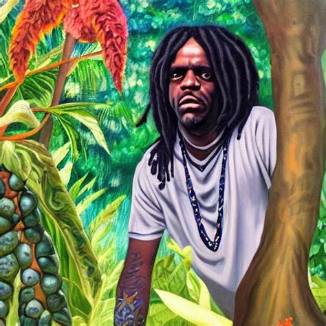 Chief Keef In The Garden Of Eden Oil Panting Stable Diffusion Openart