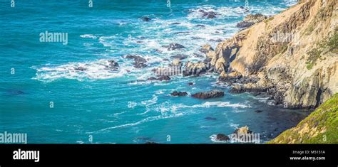 Pacific Ocean Coastal Cliff Scenes Stock Photo Alamy