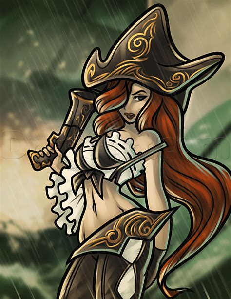 Draw League Of Legend How To Draw Miss Fortune League Of Legends