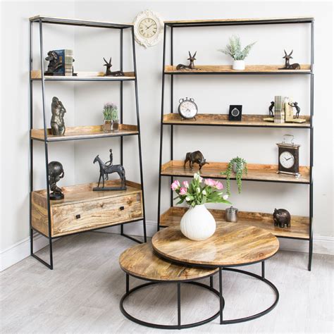 Vintage Industrial Style Furniture Made With Real Solid Wood
