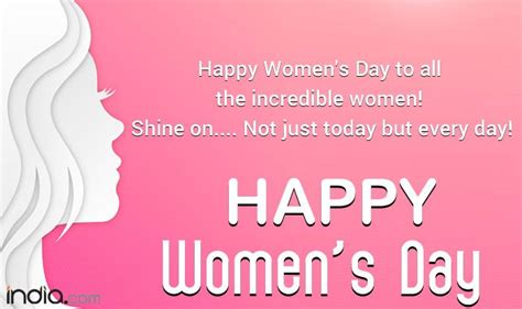 The international women's day 2020 will focus on women's rights and gender equality. Happy Women's Day 2020: Wishes, Quotes, Photos, Images ...