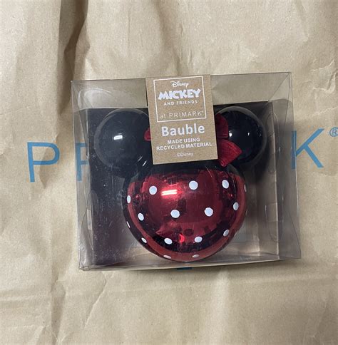 Disney Primark Large Minnie Mouse Bauble Ornament