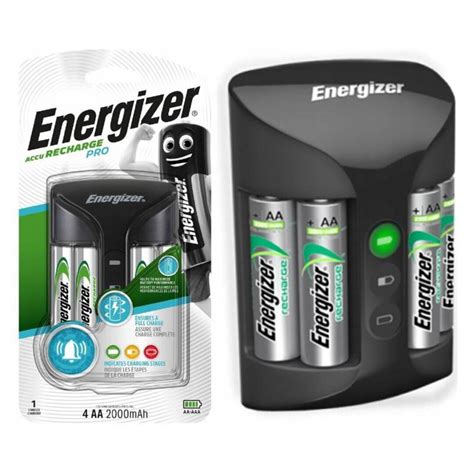 Energizer Cargador Energizer Pro Incluye 2 Pilas Aa