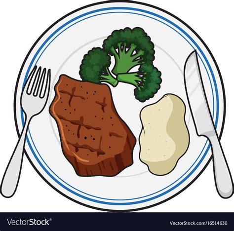 Dinner Foods And Meals Clipart Set Commercial Graphics By Clipart My