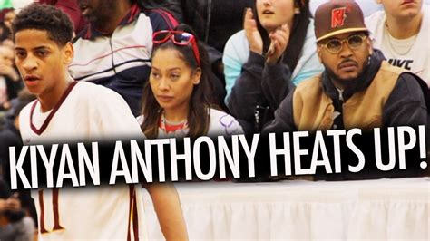 Kiyan Anthony Heats Up In Front Of Carmelo Anthony LALA YouTube