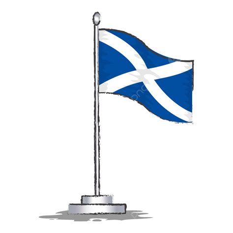 Scotland Flag Vector Illustration Scotland Flag Vector Symbol