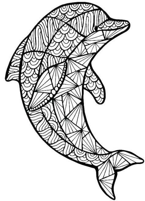 Https://tommynaija.com/coloring Page/adult Coloring Pages Animal Patterns Dolphin