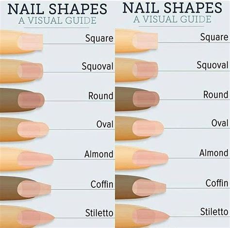 Nail Guide Acrylic Nail Shapes Types Of Nails Shapes Fake Nails Shape