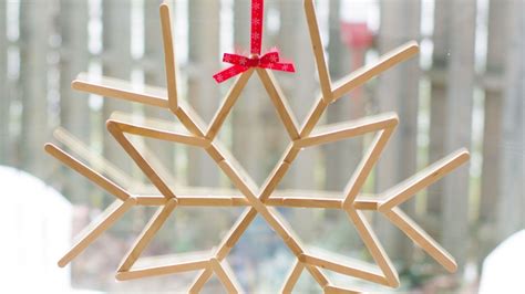 Make A Cool Craft Stick Snowflake Diy Crafts