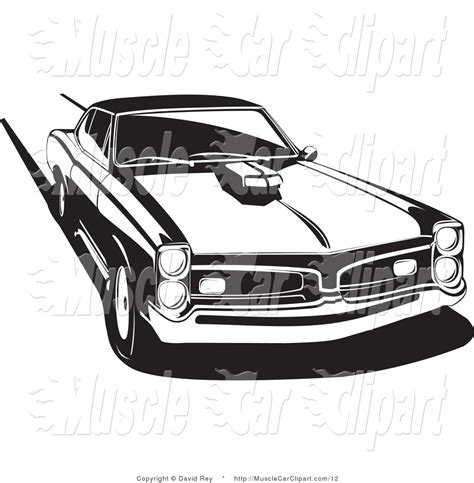 11 Muscle Car Vector Art Images Car Clip Art Black And White Muscle