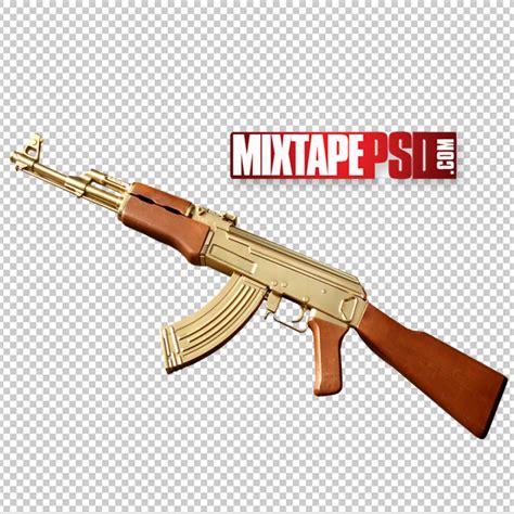 Golden Ak 47 Template Best Graphic Designs Mixtapepsds