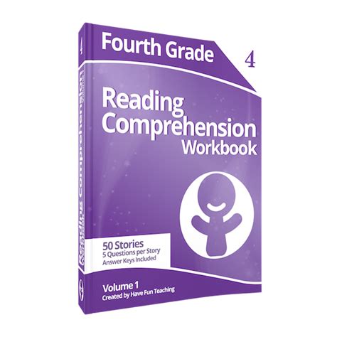 Fourth Grade Reading Comprehension Workbook Volume 1 Paperback