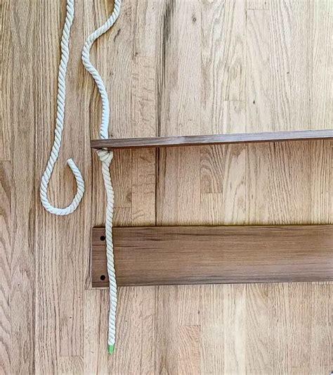 Easy Diy Hanging Rope Shelves Tutorial List In Progress