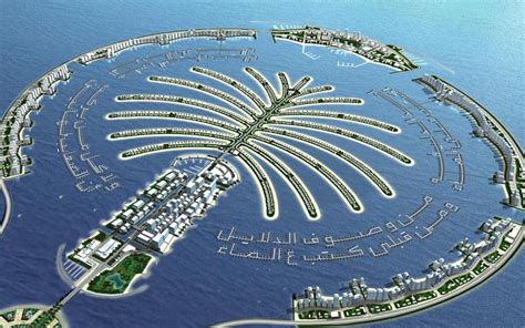 Palm Island Dubai City Hd Wallpaper