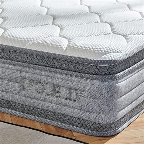 Molblly King Mattress 14 Inch Cooling Gel Memory Foam And Individually Pocket Innerspring