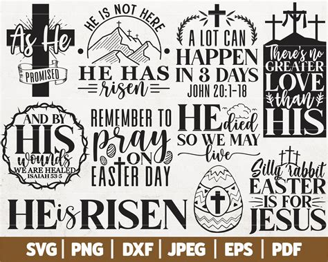 Easter Jesus Bundle SVG Religious Easter Bundle Easter | Etsy