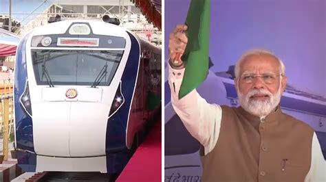 प्रधानमंत्री मोदी ने देश की 11वीं और मप्र की पहली वंदे भारत एक्सप्रेस ट्रेन को दिखाई हरी झंडी