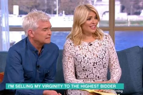 phillip schofield appalled by teenage girl selling her virginity entertainment daily