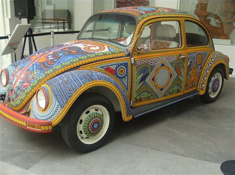Hippie Beetle Volkswagen Beetle Vw Art Volkswagen