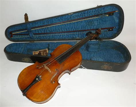 Lot 1084 A 19th Century German Violin No Label